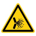 Warning Explosive Spark Symbol Sign, Vector Illustration, Isolate On White Background Label. EPS10 Royalty Free Stock Photo