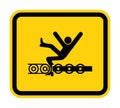 Warning Exposed Conveyor And Moving Parts Will Cause Service Injury Or Death Symbol Sign Isolate on White Background,Vector