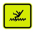 Warning Exposed Rotating Parts Will Cause Service Injury Or Death Symbol Sign Isolate on White Background,Vector Illustration