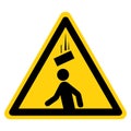 Warning Falling Debris Symbol Sign ,Vector Illustration, Isolate On White Background Label. EPS10 Royalty Free Stock Photo