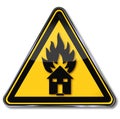 Warning, fire house and fire protection