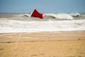 Warning flag Royalty Free Stock Photo