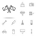 warning flags icon. construction icons universal set for web and mobile Royalty Free Stock Photo