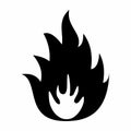 Warning flammable symbol