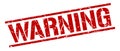 Warning stamp Royalty Free Stock Photo