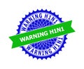 WARNING H1N1 Bicolor Clean Rosette Template for Seals