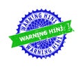 WARNING H1N1 Bicolor Rosette Corroded Stamp