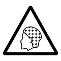 Warning Hairnet Required Symbol Sign ,Vector Illustration, Isolate On White Background Label. EPS10