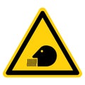 Warning Harmful Fumes Symbol Sign, Vector Illustration, Isolate On White Background Label. EPS10