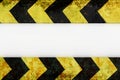 Warning hazard grunge pattern in yellow and black color Royalty Free Stock Photo