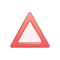 Warning Hazard Icon Triangular Signage Safety Symbol Alert Caution Board Royalty Free Stock Photo