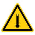 Warning High Temperature Symbol Sign ,Vector Illustration, Isolate On White Background Label .EPS10