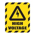 Warning high voltage sign.