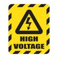 Warning high voltage sign.