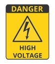 Warning High Voltage Symbol