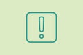 Warning icon. icon related to UI elements. suitable for web site, app, user interfaces,element, printable etc. line icon style. Royalty Free Stock Photo