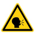 Warning Keep Silence Symbol Sign, Vector Illustration, Isolate On White Background Icon. EPS10