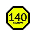 warning letter for driving at 140 km/hour