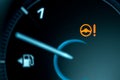 Warning light icon in car dashboard