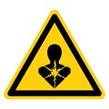 Warning Longer Term Health Hazard,GHS Hazard Pictogram, Vector Illustration, Isolate On White Background Label .EPS10 Royalty Free Stock Photo