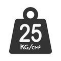 warning maximum weight symbol Royalty Free Stock Photo