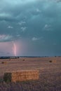 A Warning of Natures Power: Thunderstorm Skies. Royalty Free Stock Photo