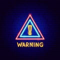 Warning Neon Label