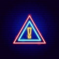 Warning Neon Sign