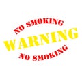 Warning no smoking