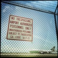 Warning notice at Hartsfield Airport