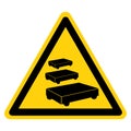 Warning Paint Trolley Parking Symbol Sign, Vector Illustration, Isolate On White Background Label. EPS10