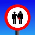 Warning pickpockets sign Royalty Free Stock Photo