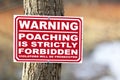Warning, poaching is strictly forbidden, violators will be prosecuted
