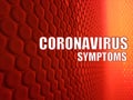 Warning quotes - coronavirus symptoms to educate the public