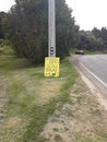 Warning road sign for ducks Royalty Free Stock Photo