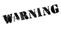 Warning rubber stamp Royalty Free Stock Photo