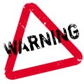 Warning rubber stamp Royalty Free Stock Photo