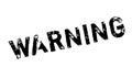 Warning rubber stamp Royalty Free Stock Photo