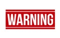 Warning Rubber Stamp On White Background, Vector Illustration Royalty Free Stock Photo