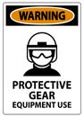 Warning Safety or Protective Gear and Equipment Use Royalty Free Stock Photo