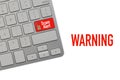 WARNING SCAM ALERT Royalty Free Stock Photo