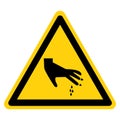 Warning Sharp Part Symbol Sign, Vector Illustration, Isolate On White Background Label .EPS10