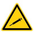 Warning Sharps Disposal Symbol Sign, Vector Illustration, Isolated On White Background Label . EPS10