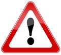 Warning sign Royalty Free Stock Photo