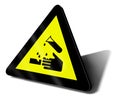 Warning sign acid