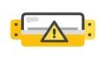 Warning Sign for Device Error Vector - Alert and Caution, vector design Generative AI Royalty Free Stock Photo