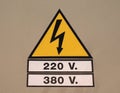 warning sign high tension danger