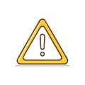 Warning Sign Icon Alert Symbol Triangular Road Safety Hazard Caution Risk Notice Royalty Free Stock Photo