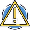 Warning sign icon caution vector alert symbol