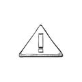 Sketch icon - Warning sign